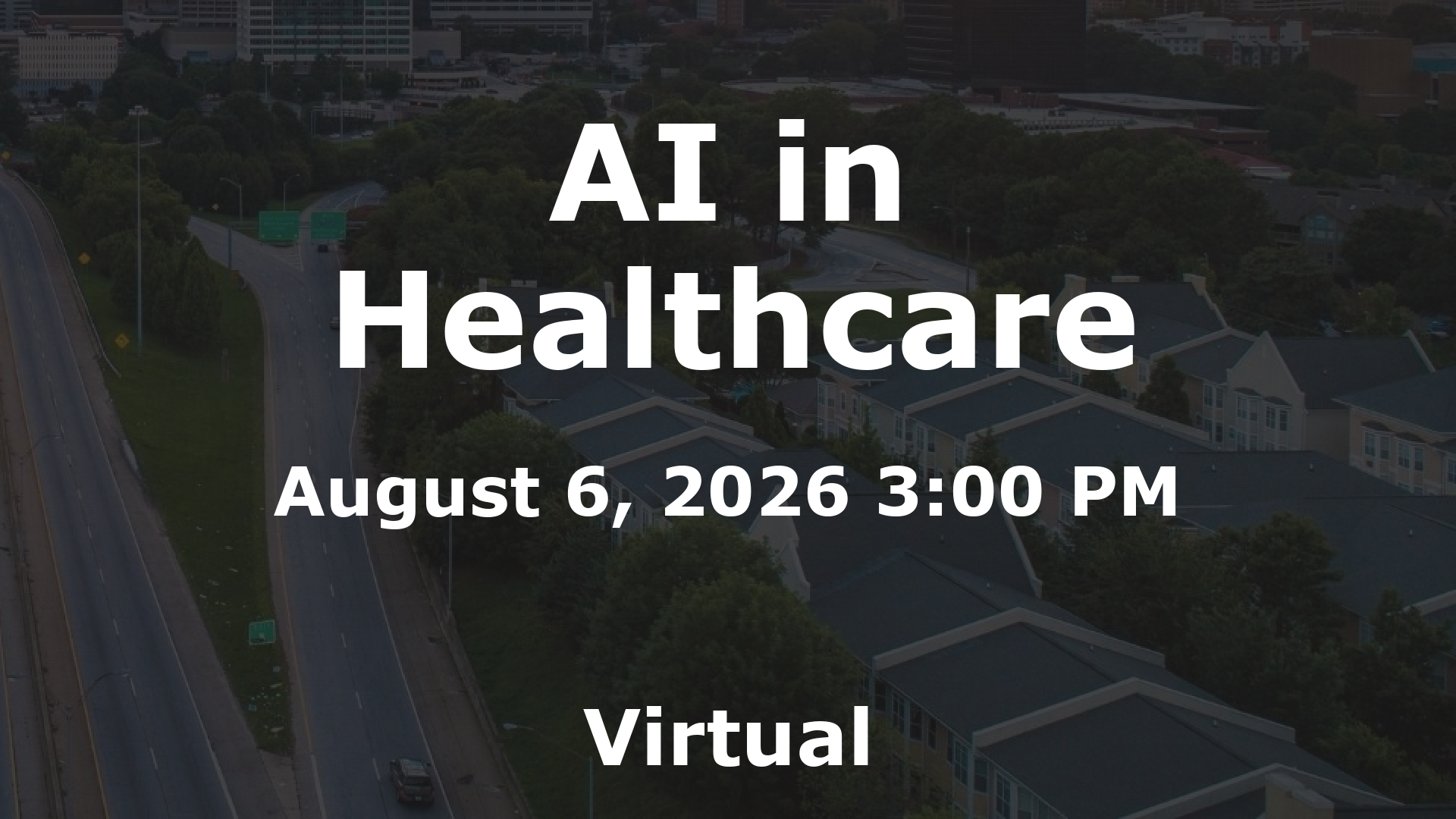 AI in Healthcare event image